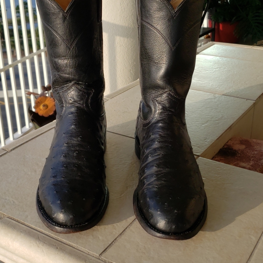 VERY NICE CONDITION 1993 JUSTIN OSTRICH BOOTS